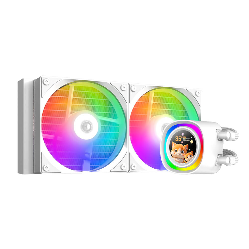ID Cooling FX240 LCD White H1 ID-Cooling FX240 LCD White - ARGB AIO Cooling