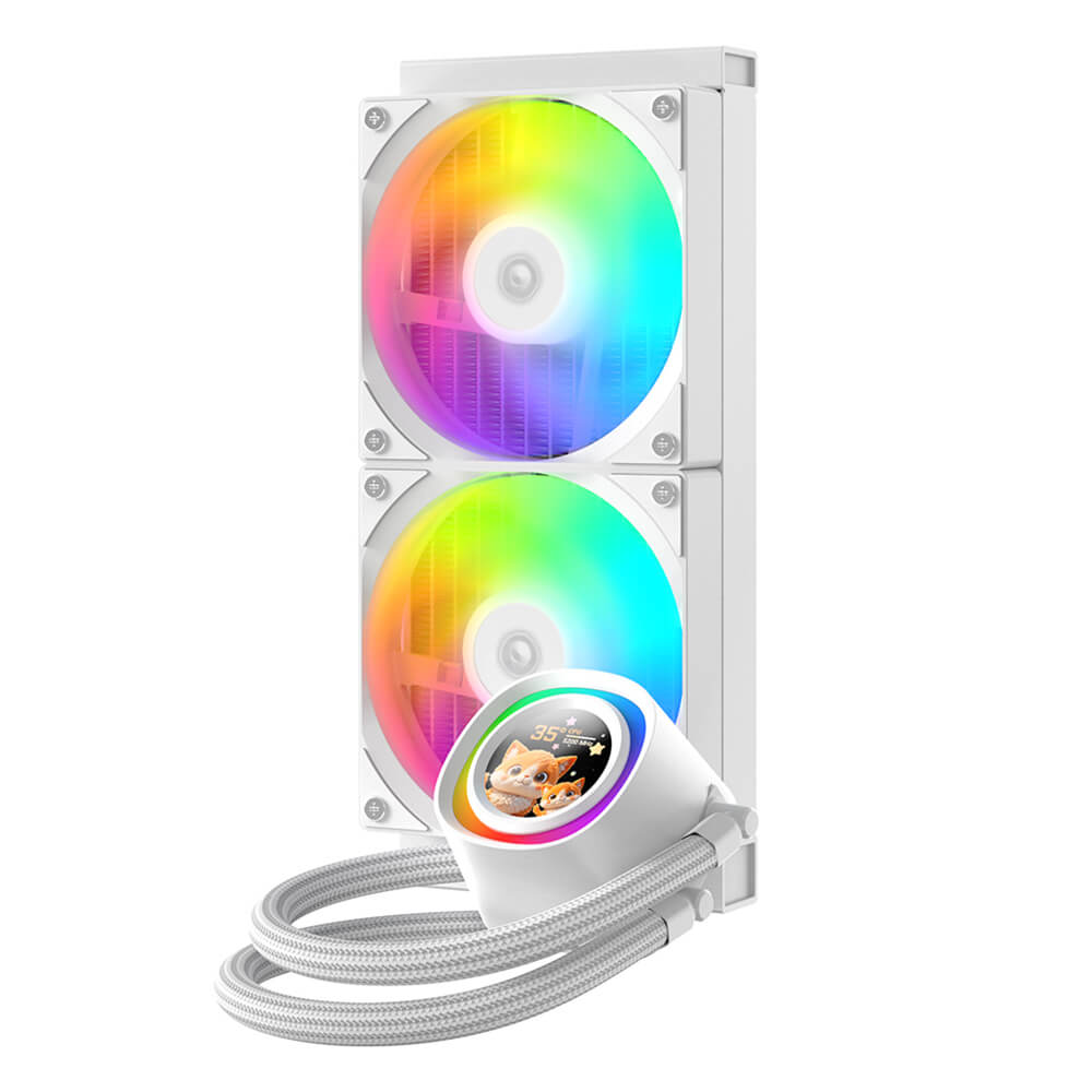 ID Cooling FX240 LCD White H2 ID-Cooling FX240 LCD White - ARGB AIO Cooling - Ảnh 2