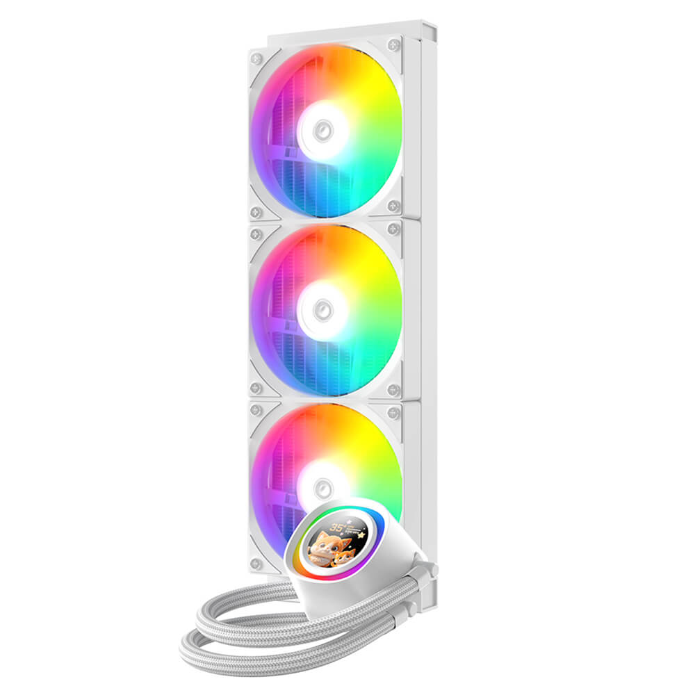 ID Cooling FX360 LCD White H2 ID-Cooling FX360 LCD White - ARGB AIO Cooling - Ảnh 2
