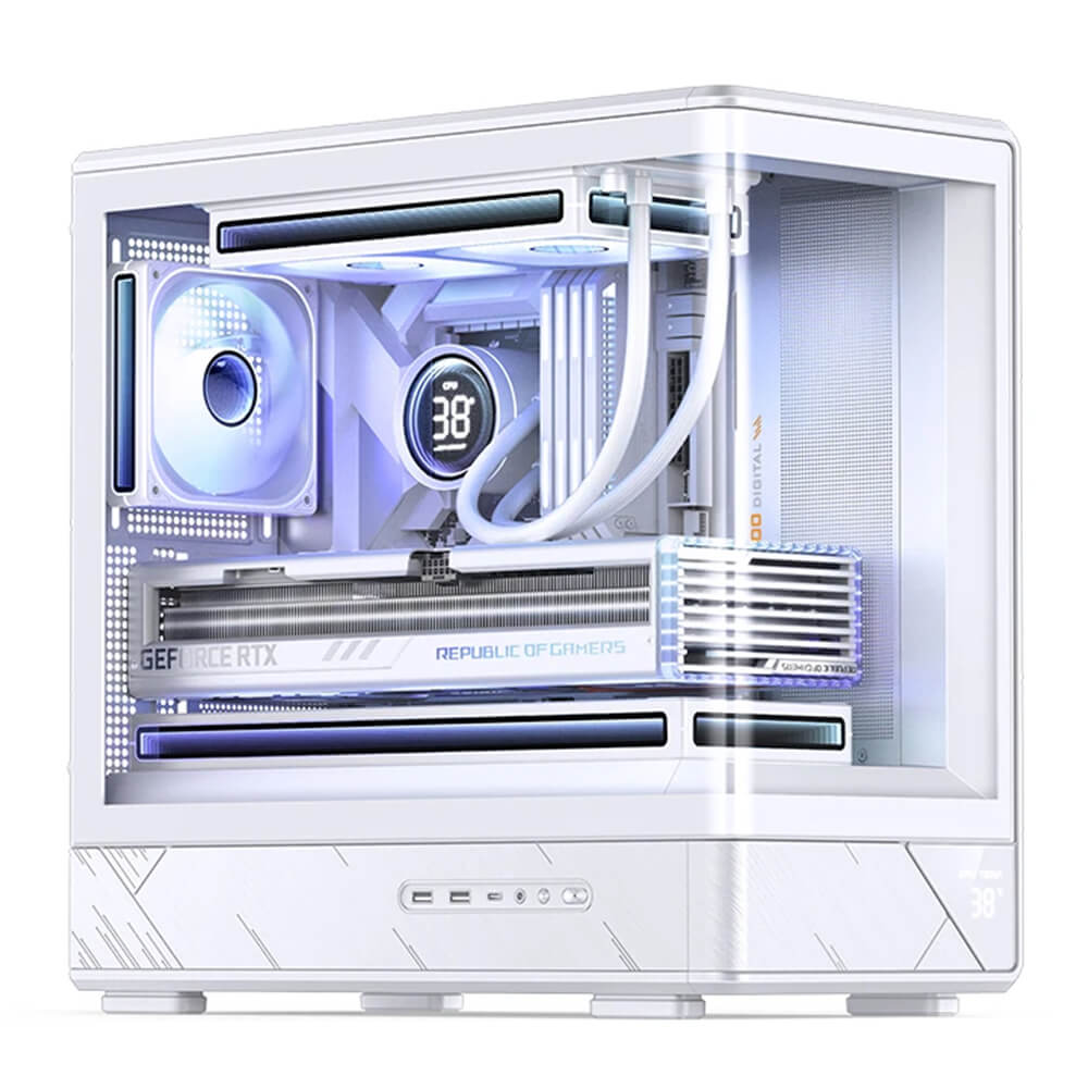 JONSBO D200 WHITE H1 Jonsbo D200 White - Micro-ATX Case