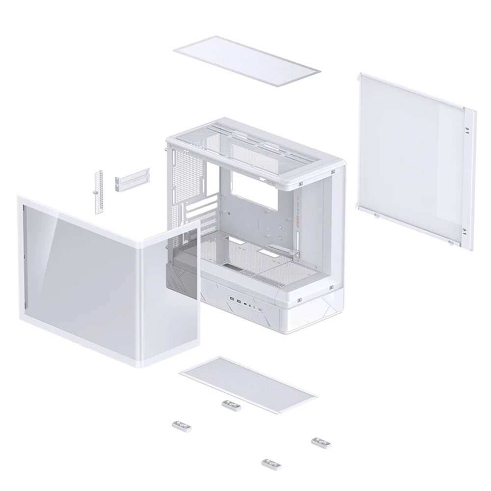 JONSBO D200 WHITE H7 Jonsbo D200 White - Micro-ATX Case - Ảnh 7
