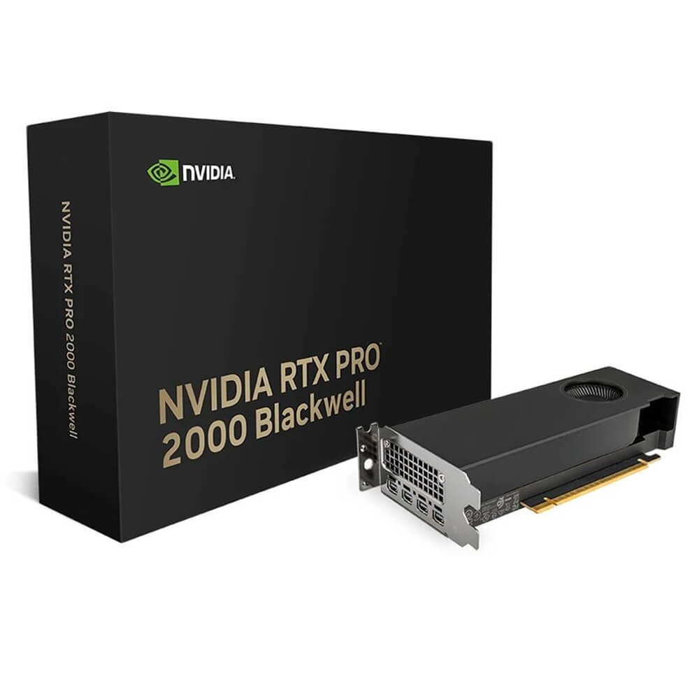 NVIDIA RTX PRO 2000 Blackwell H1 NVIDIA RTX™ PRO 2000 Blackwell 16GB GDDR7 ECC - Workstation Video Card