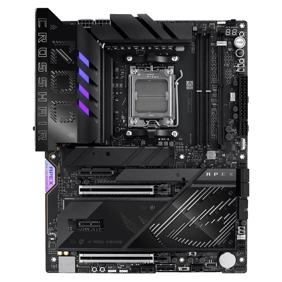 Asus ROG CROSSHAIR X870E APEX Socket AM5 H2 Asus ROG CROSSHAIR X870E APEX - Socket AM5 - Ảnh 2