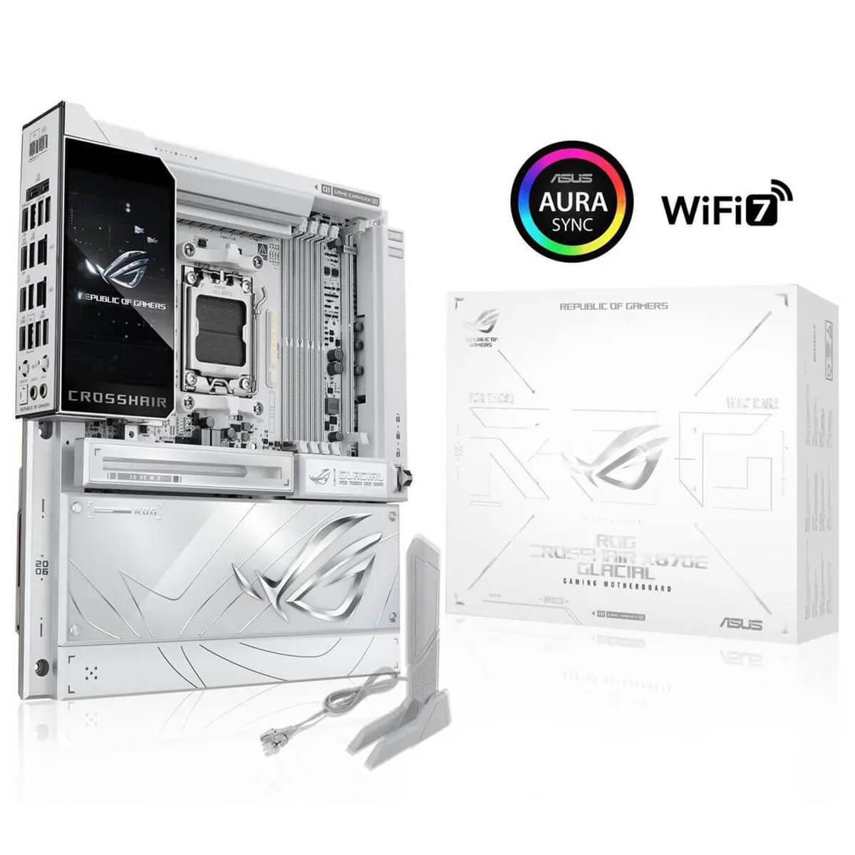 Asus ROG CROSSHAIR X870E GLACIAL Socket AM5 H1 Asus ROG CROSSHAIR X870E GLACIAL - Socket AM5