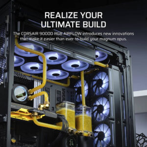 Corsair iCUE LINK 9000D AIRFLOW TG Super Tower Black Full Tower SSI EEB Case H7 Corsair iCUE LINK 9000D AIRFLOW TG Super-Tower Black - Full-Tower SSI-EEB Case