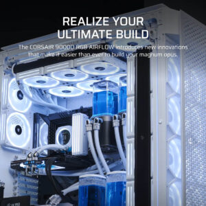 Corsair iCUE LINK 9000D AIRFLOW TG Super Tower White Full Tower SSI EEB Case H7 Corsair iCUE LINK 9000D AIRFLOW TG Super-Tower White - Full-Tower SSI-EEB Case