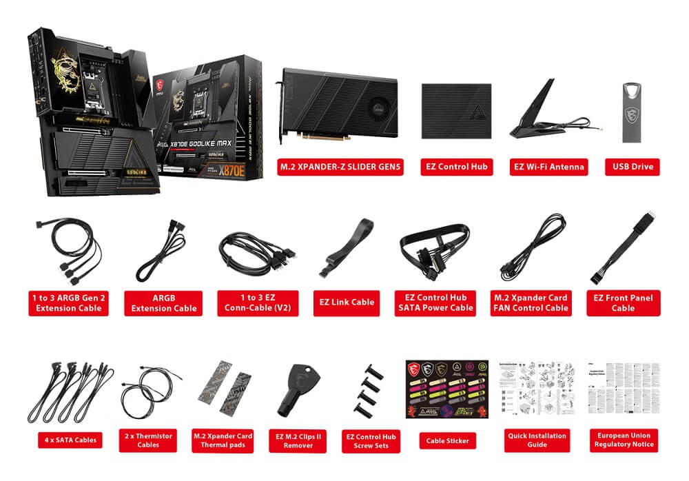 MSI MEG X870E GODLIKE MAX MSI MEG X870E GODLIKE MAX - Socket AM5