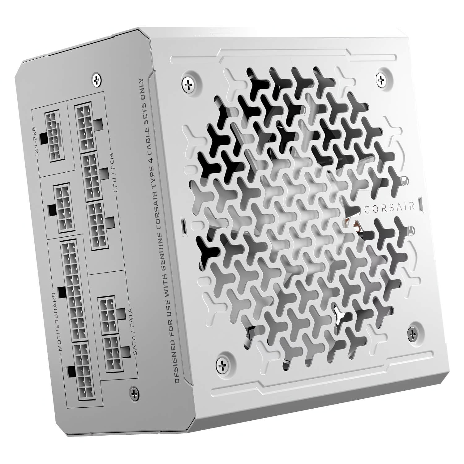 Corsair RM1000e White ATX 3.1 PCIe 5.1 1000W 80 Plus Gold Fully Modular Low Noise ATX Power Supply H2 Corsair RM1000e White - ATX 3.1 & PCIe 5.1 - 1000W 80 Plus Gold - Fully Modular Low-Noise ATX Power Supply - Ảnh 2