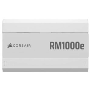 Corsair RM1000e White ATX 3.1 PCIe 5.1 1000W 80 Plus Gold Fully Modular Low Noise ATX Power Supply H3 Corsair RM1000e White - ATX 3.1 & PCIe 5.1 - 1000W 80 Plus Gold - Fully Modular Low-Noise ATX Power Supply